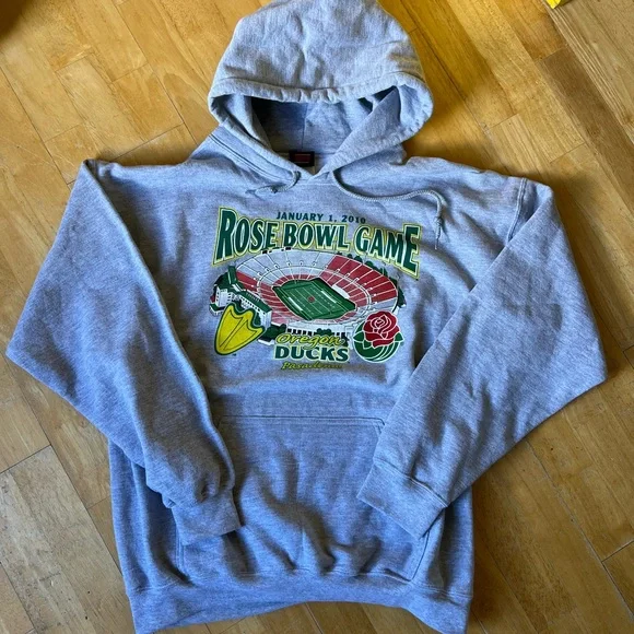 Rose Bowl Oregon Ducks Game Sweatshirt Vintage 2010 - Picture 2 of 15